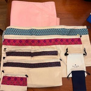 Tory Burch + Kate Spade Dust Bag/Storage Bag bundle ✨